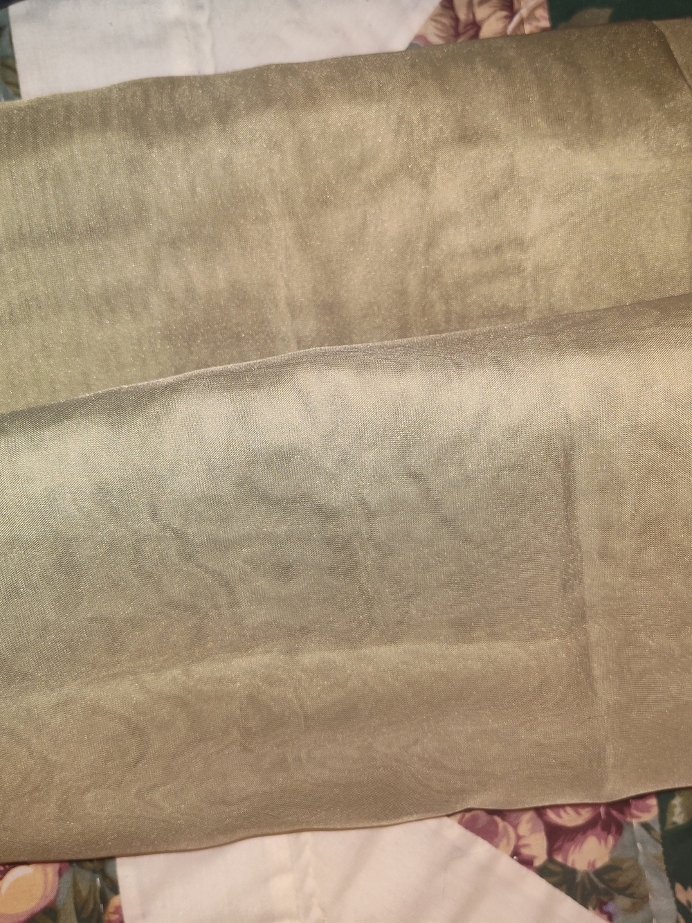 Neutral Shimmery Taupe Fabric - Soft Metallic Finish